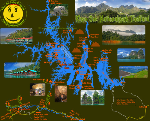 Khao Sok Lake (Chieo Lan) Map